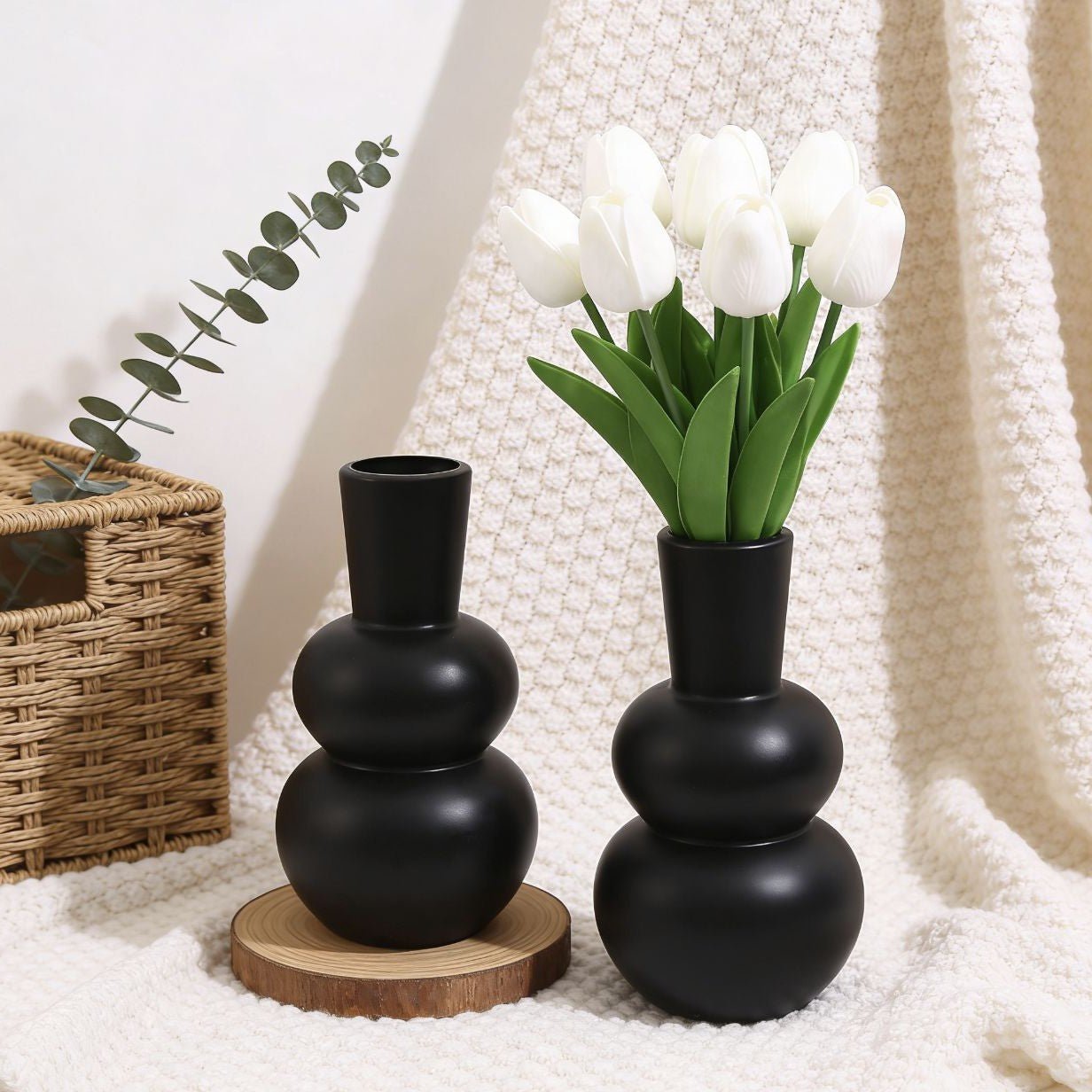 Wabi Sabi Minimalist Decorative Modern Vase - Cherished Harbor Gifts