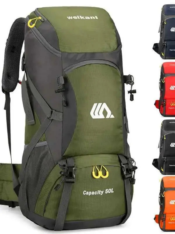 50L Hiking Backpack | Expandable Outdoor Travel & Trekking Pack with Reflective Detail & SOS Whistle by TED by TED