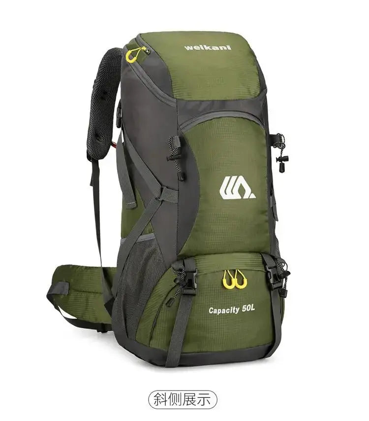 50L Hiking Backpack | Expandable Outdoor Travel & Trekking Pack with Reflective Detail & SOS Whistle by TED by TED