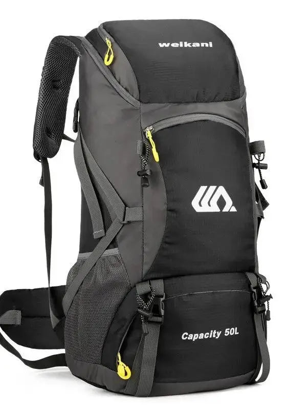 50L Hiking Backpack | Expandable Outdoor Travel & Trekking Pack with Reflective Detail & SOS Whistle by TED by TED